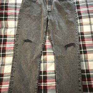 Levi's Charcoal grey cropped Fit Jeans